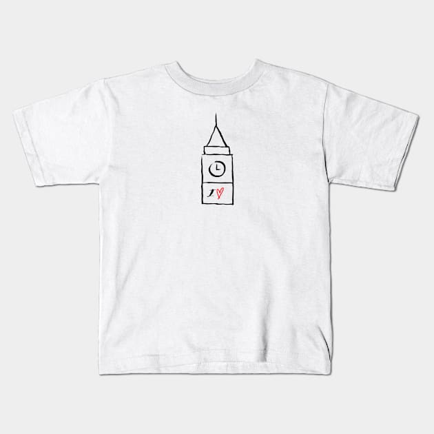 I love London Kids T-Shirt by SoccerOrlando